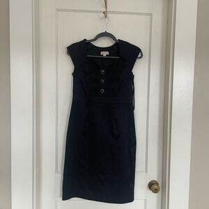 Merona Black Dress with Button Detail